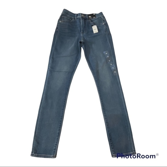 EXPRESS skinny high rise blue jeans - Picture 1 of 7